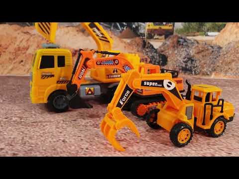 heavy equipment trucks excavators and cleaning trucks