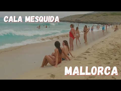 Beach walk | MAJORCA, Spain | Cala Mesquida beach | Summer 2023 4K