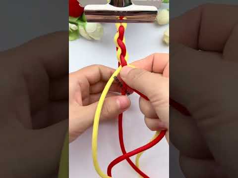 Quick four-strand braid Easy-to-learn knots Rope braiding skills sharing Practical knots Rope br