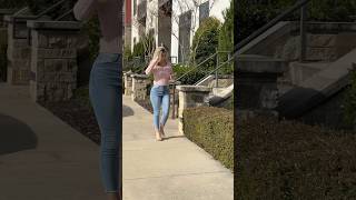 Passing you on the sidewalk 😊 #short #shorts #shortsfeed #jeans #heels