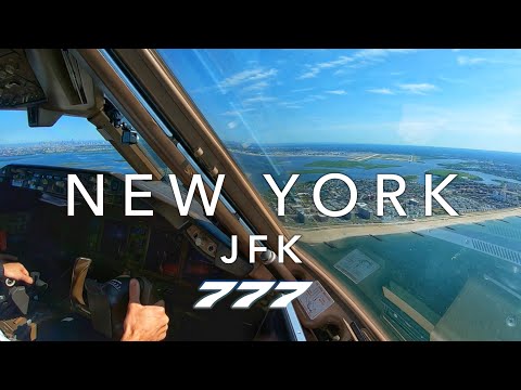 NEW YORK | BOEING 777 LANDING 4K  Extended