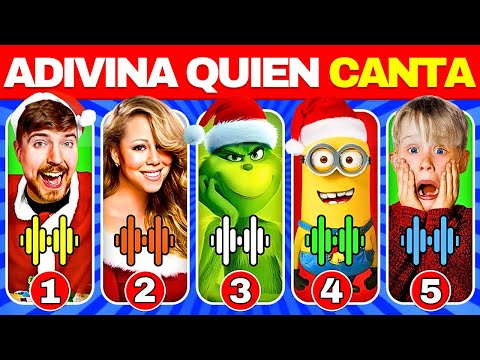 Adivina Quién Canta 🎅🎤🎶 Edición Canciones de NAVIDAD 🎁 | Mariah Carey, Solo en Casa, Grinch