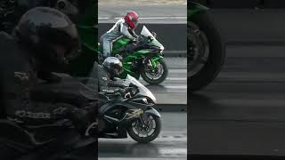 H2SX vs Suzuki Hayabusa - drag racing,new model Kawasaki Ninja H2 Sx- top speed, acceleration#shorts