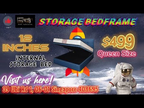 𝐒𝐌𝐀𝐑𝐓𝐁𝐄𝐃 𝐅𝐔𝐑𝐍𝐈𝐒𝐇𝐈𝐍𝐆🔥Smartbed's Storage Bedframe