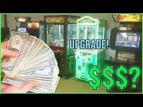 Arcade Business Collection & Upgrading Claw Machines