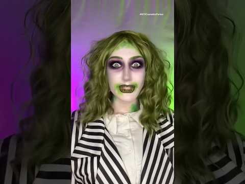 let’s transform into beetlejuice 🪦 #nyxcosmeticspartner #nyxcosmeticsbeetlejuice #whostolehalloween