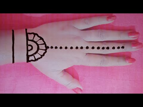 Very easy simple beautiful mehndi design for back hand | Mehandi ka design | Mehndi design