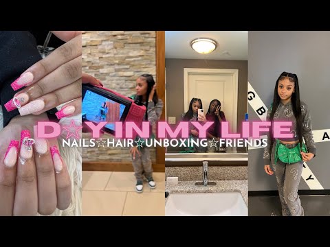 D☆Y IN MY LIFE| GRWM,HAIR,NAILS,UNBOXING,PARTY ||Ra’Mariah Alexia