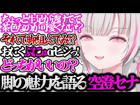 脚の魅力を知りいろんなシチュや絶対領域について語る空澄セナ【空澄セナ/ぶいすぽ 切り抜き】