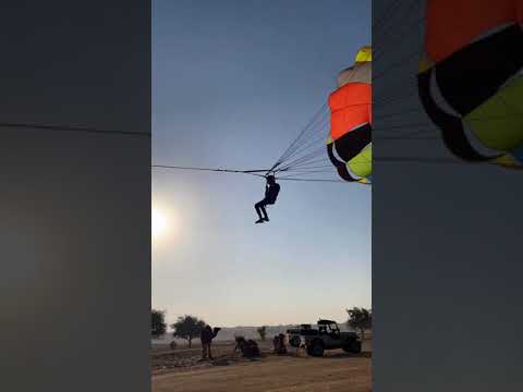 Parasailing 🪂 in Jaisalmer Thar Desert 🏜️ Rajasthan