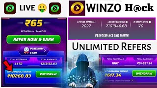 Winzo Gold Unlimited Refer Trick 2024 | Winzo Gold Refer Trick | Winzo Gold Refer bypass 2024 |