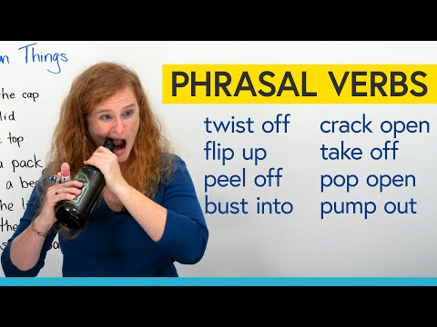 Learn 8 Phrasal Verbs for opening: pop open, peel off, flip up...