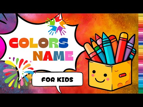 🎨Color Name Flashcards for Kids | Fun & Educational Color Learning Video