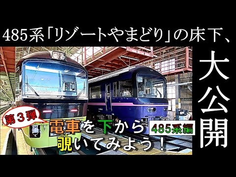 【JR東日本】電車を下から覗いてみよう！（第3弾 485系編）