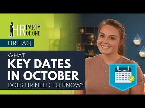 What Key Dates in October Does HR Need to Know?