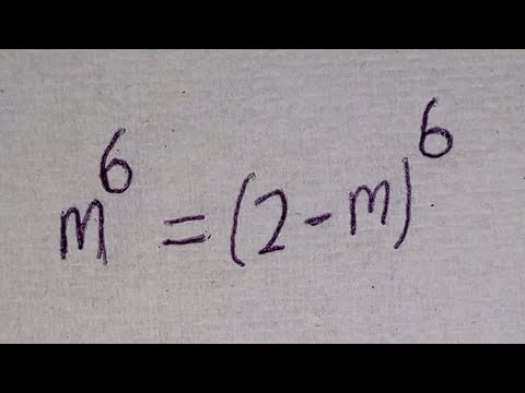 Math Olympiad Problem | A Nice Algebra Problem | What Is The Value Of "M" In This Equation??