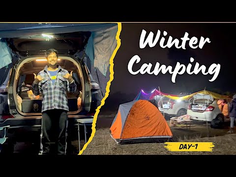 निकल पड़े Tata Safari में Car Camping करने Solo Forest Camping in Tiger Reserve #camping #decathlon