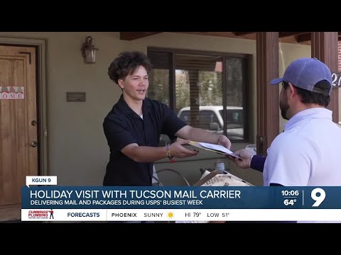 Walk along a letter carrier delivering mail and packages during USPS’ busiest week