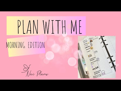 Plan with me | Morning edition