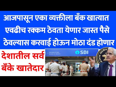 रिझर्व बँक ऑफ इंडिया | Reserve Bank of India | banking rule 2025 | बँक खातेदारांना 5 कडक नियम | 316