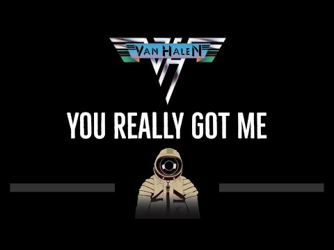 Van Halen • You Really Got Me (CC) 🎤 [Karaoke] [Instrumental Lyrics]