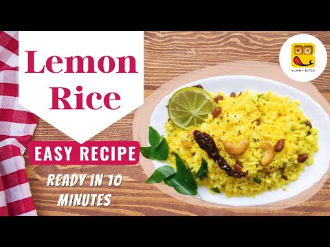 Lemon Rice Recipe | 10 min South Indian Lemon Rice | Chitranna recipe |Pulihora