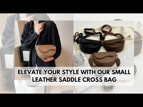 Small Leather Saddle Cross Bag