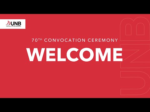 UNB's 70th Convocation