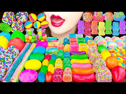 【ASMR】RAINBOW DESSERTS 🌈MUKBANG 먹방 食べる音 EATING SOUNDS NO TALKING