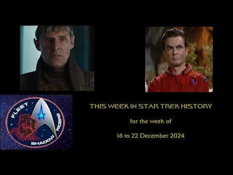 This Week in Star Trek History (16 to 22 December 2024)