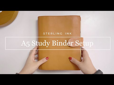 Introducing My A5 Study Binder | Gillio Orange Epoca Compagna