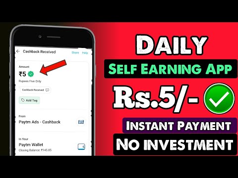 New Earning App Today | Daily Free Paytm Cash Without Investment | Best Self Earning App 2023