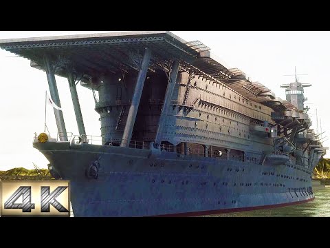 巨大空母『赤城』を3DCGで再建してみた　～停泊している赤城～　aircraft carrier Akagi