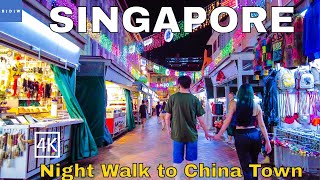 [4K] What is happening in Singapore after 80% Fully Vaccinated? Telok Ayer to China Town Tour