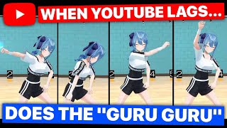 Hololive Members Do The "Guru Guru" Dance When Youtube Lags (Iroha & Suisei /Hololive) [Eng Subs]