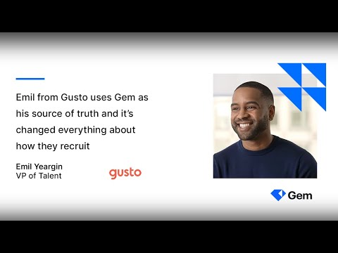 Gem is Our Talent Engagement Source of Truth