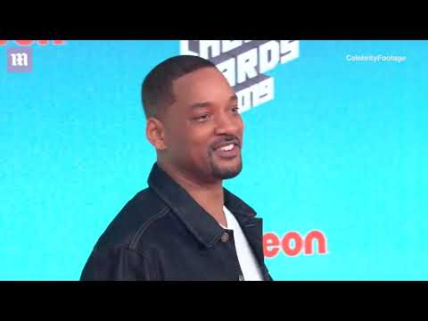 Will Smith keeps it casual on the orange carpet for the KCA's