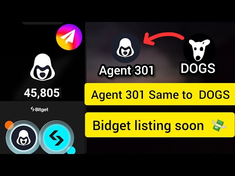 Agent 301 Same to DOGS coins || Bidget listing soon | agent 301 Bangla