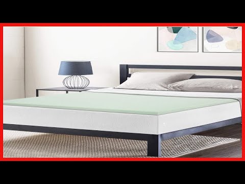 Best Price Mattress 1.5 Inch Ventilated Memory Foam Mattress Topper, Calming Green Tea Infusion