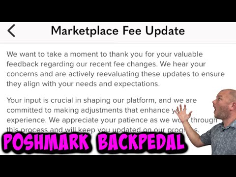 Poshmark HUGE FEE Change UPDATE! Backpedaling Begins