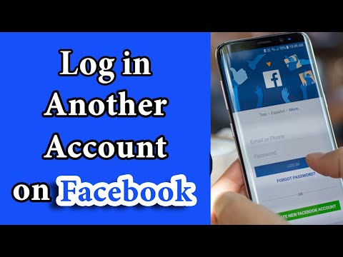 How to log in another account on facebook