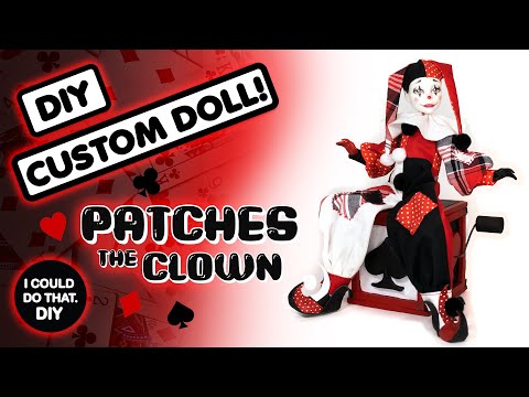 MONSTER HIGH REPAINT! DIY CUSTOM DOLL - Patches The Clown!