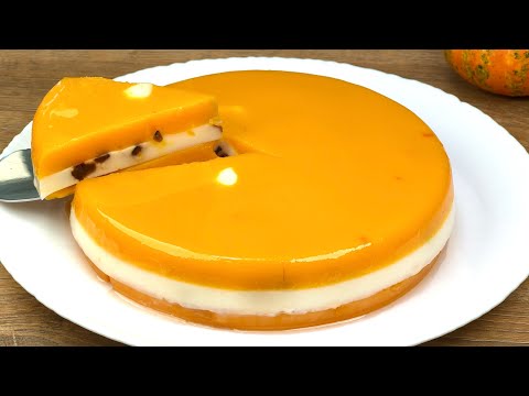 This is the only way I cook pumpkin! Dessert in 5 minutes, without baking, flour or gelatin!