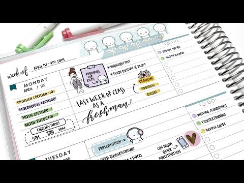 How I Plan in College (School Plan With Me in my Erin Condren Academic Planner!)