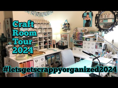 Part 1- Craft Room Tour 2024 Series- Overview #letsgetscrappyorganized2024