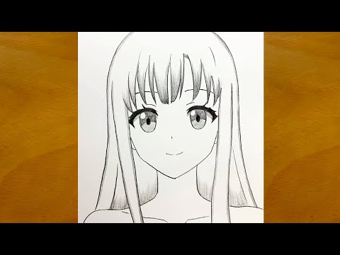 Anime Girl Drawing Step by Step || Easy Anime Art Tutorial for Beginners || How to Draw Anime Girl