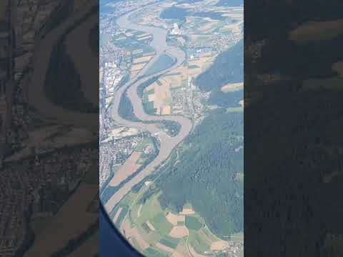 SWITZERLAND A Beautiful View From An Airplane Window #shorts #switzerland