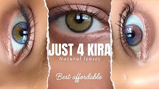 BEST NATURAL LENSES FOR DARK EYES ✨|| *VIRAL* Just4kira contact lenses try on / review