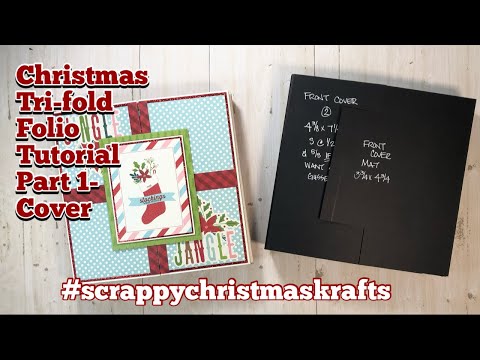 Christmas TrifoldFolio-Tutorial Part1 collab w/ ​⁠​​⁠@KarolinasKrafts  #scrappychristmaskrafts