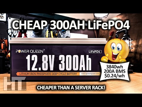 Power Queen 12v 300Ah LiFePO4 200A BMS Lithium Battery Review